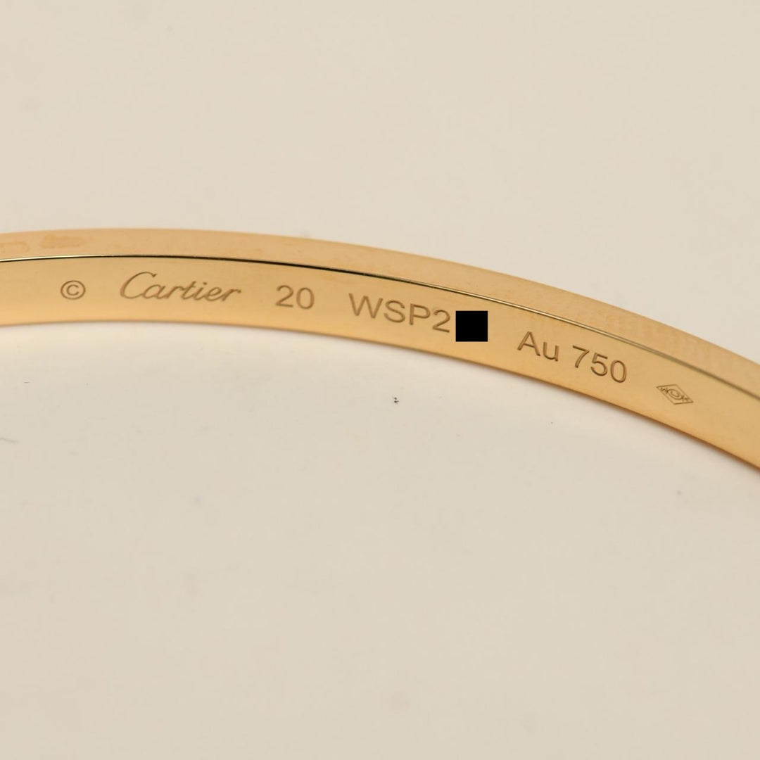 Authentic Cartier Love Bracelet Small Model 18K Yellow Gold 