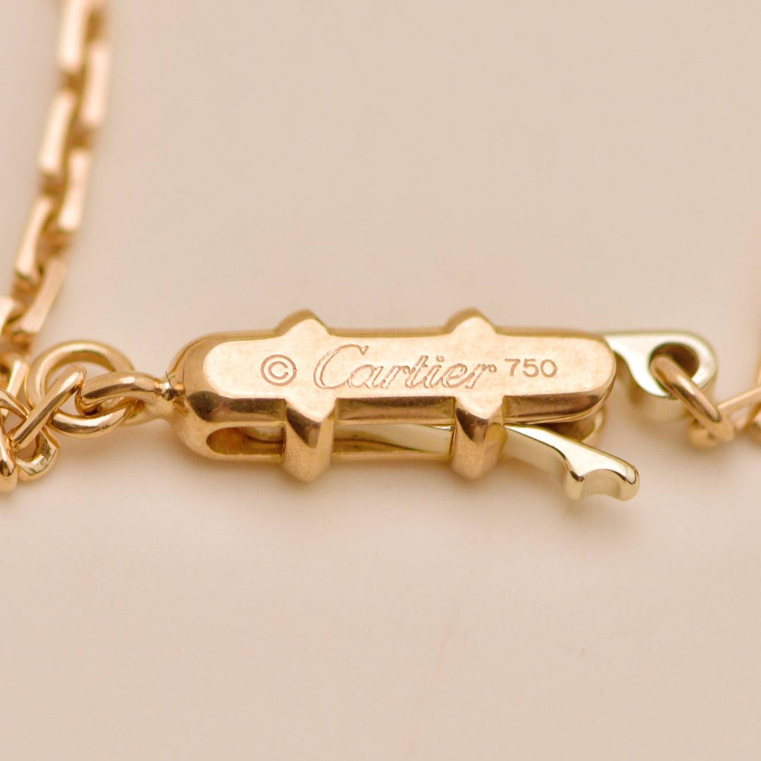Authentic Preloved Cartier Happy Birthday Pendant Necklace 18K Rose Gold