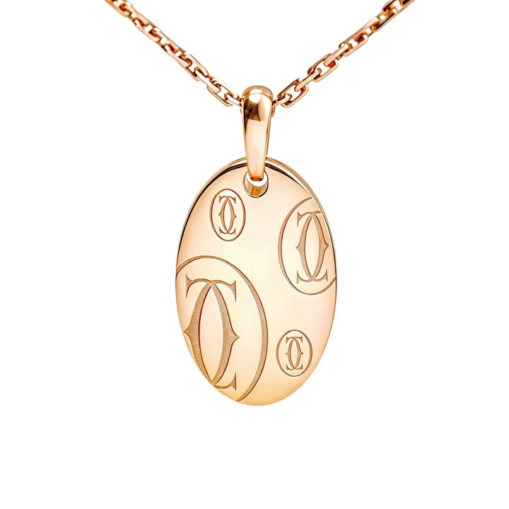 Preloved Authentic Cartier Happy Birthday Pendant Necklace 18K Rose Gold