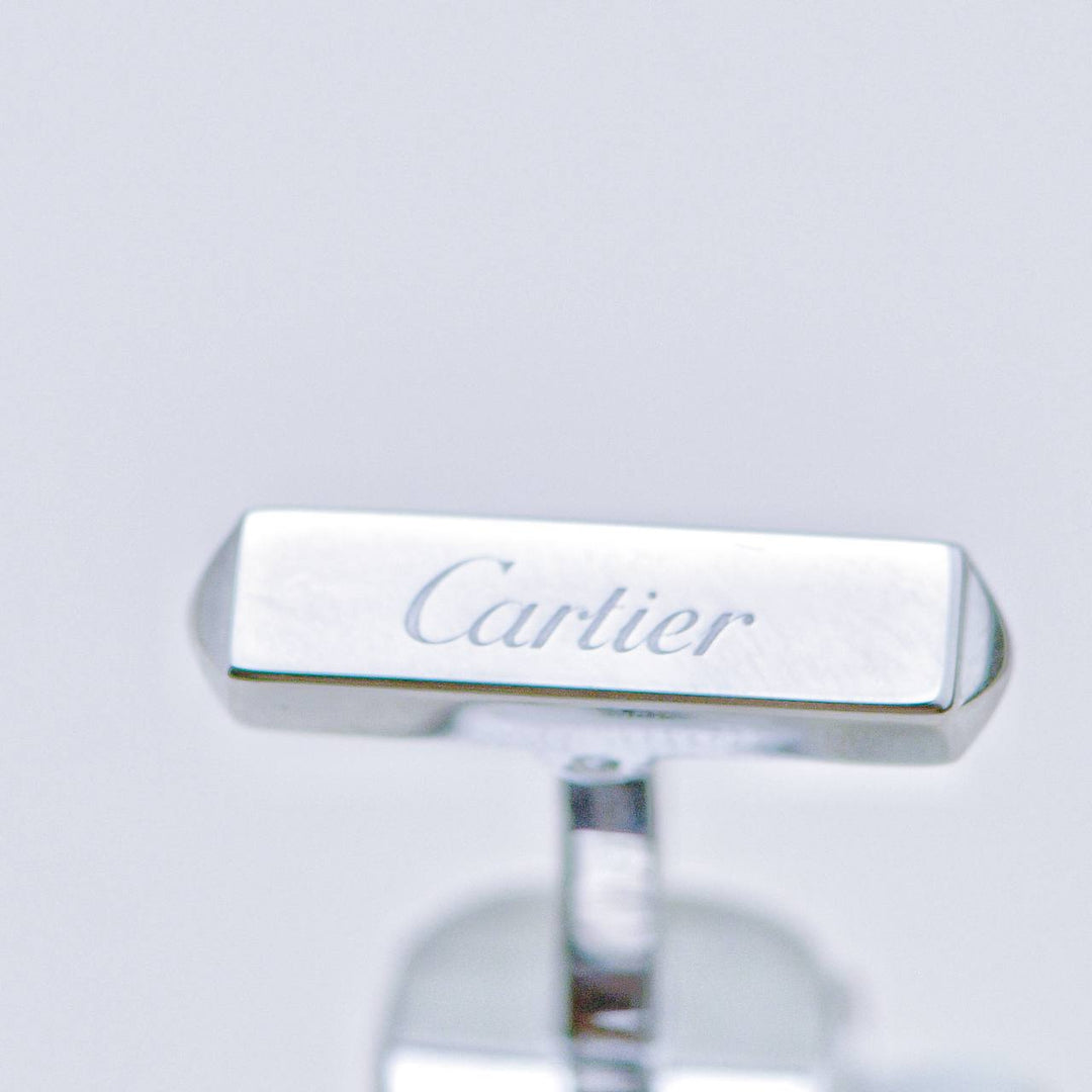 Authentic Cartier Panthère de Cartier Cufflinks lacquer Sterling Silver