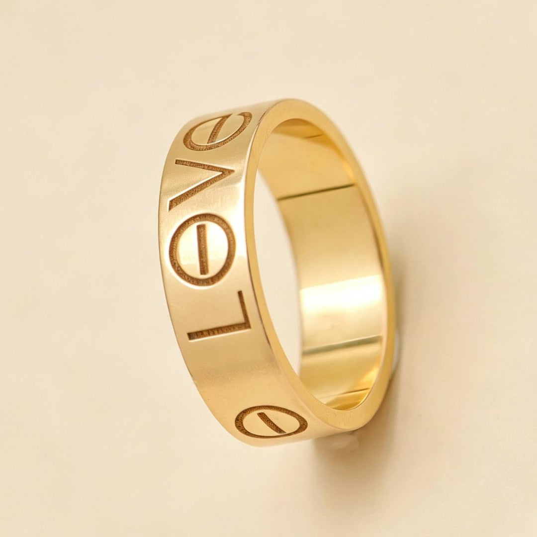 Preowned Authentic Cartier Love Ring 18K Rose Gold