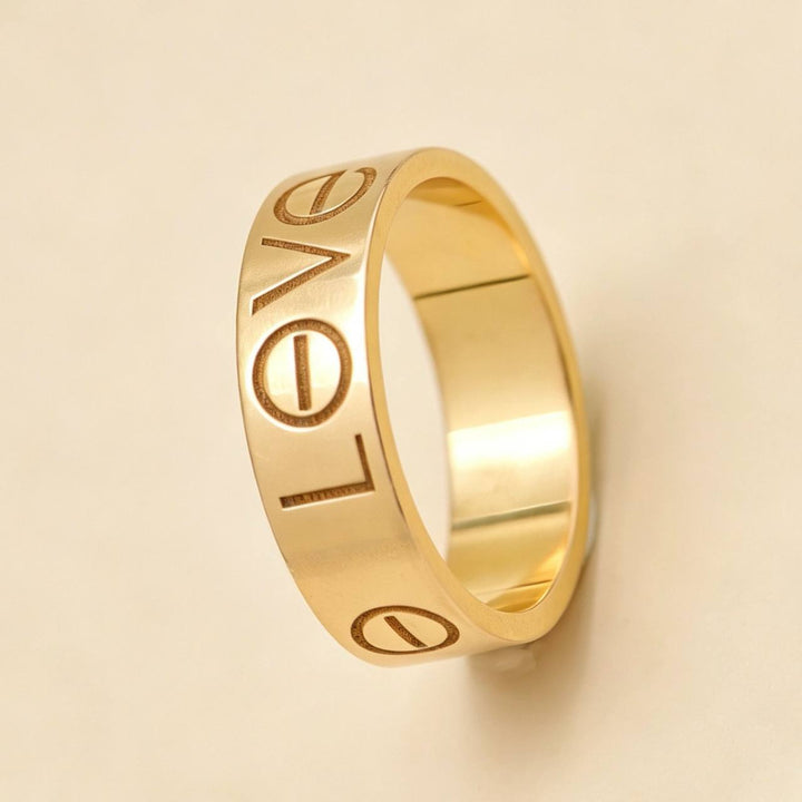 Preowned Authentic Cartier Love Ring 18K Rose Gold