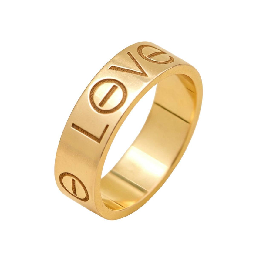 Preloved Authentic Cartier Love Ring 18K Rose Gold Size 52