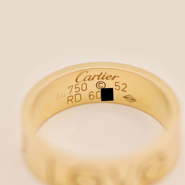Authentic Cartier Love Ring 18K Rose Gold