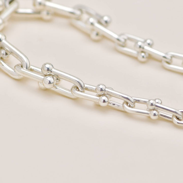 Second Hand Authentic Tiffany & Co. HardWear Graduated Link Necklace in Sterling Silver