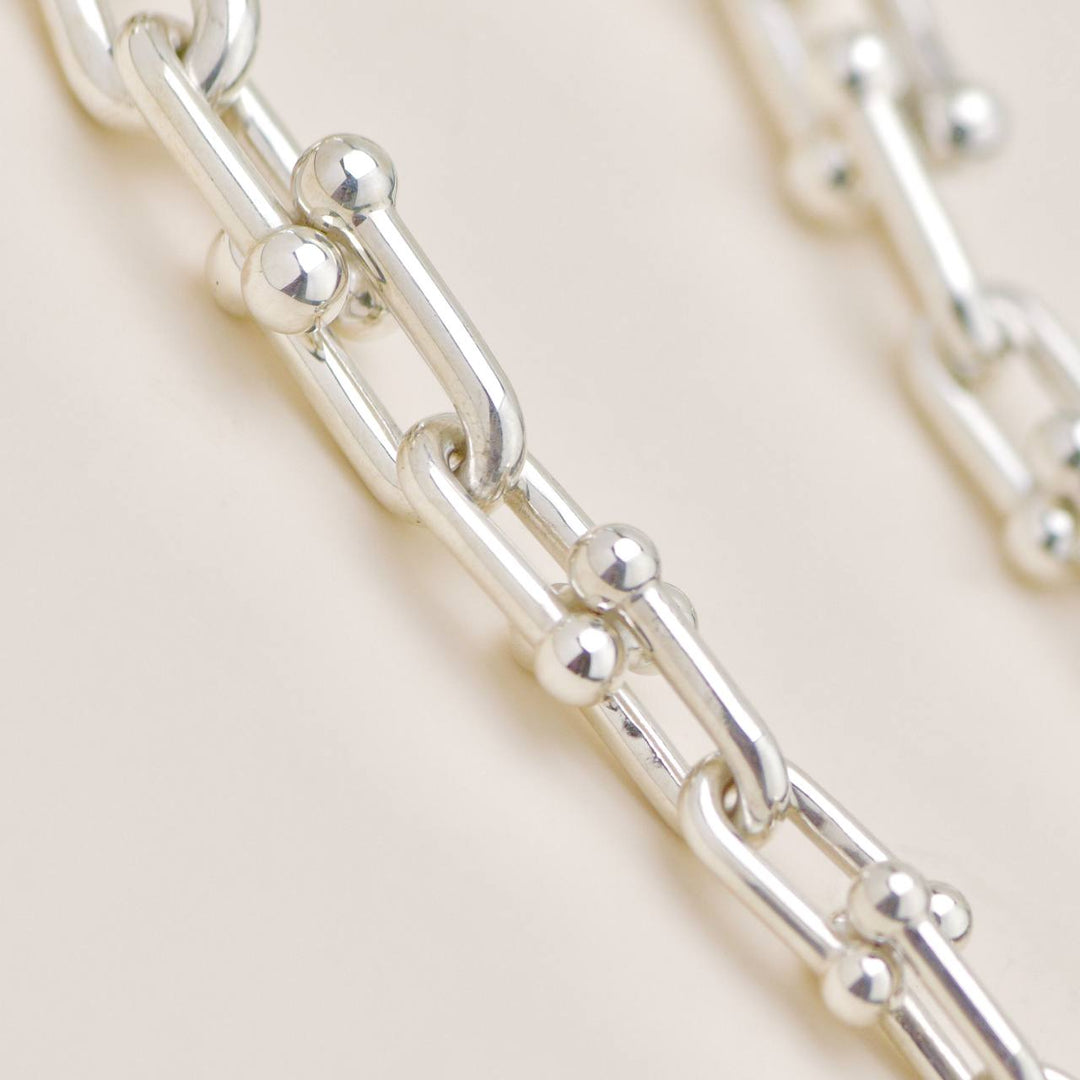 Authentic Tiffany & Co. HardWear Graduated Link Necklace in Sterling Silver