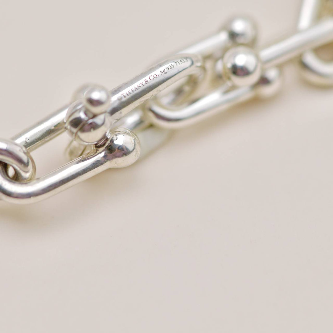 Second Hand Authentic Tiffany HardWear Graduated Link Necklace in Sterling Silver