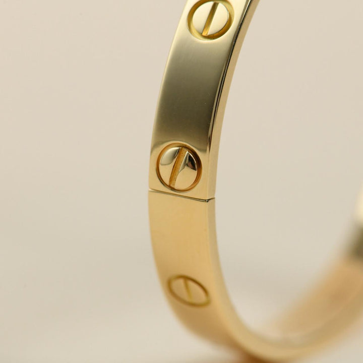 Authentic Cartier Love Bracelet Classic Model 18K Yellow Gold Size 16