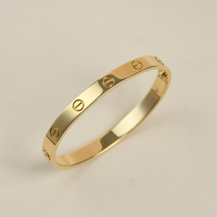 Authentic Cartier Love Bracelet Classic Model 18K Yellow Gold 