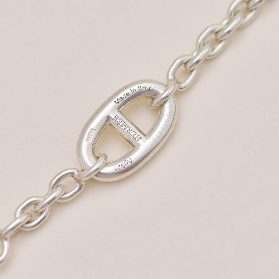Preowned Hermès Farandole Sterling Silver Long Necklace 120cm