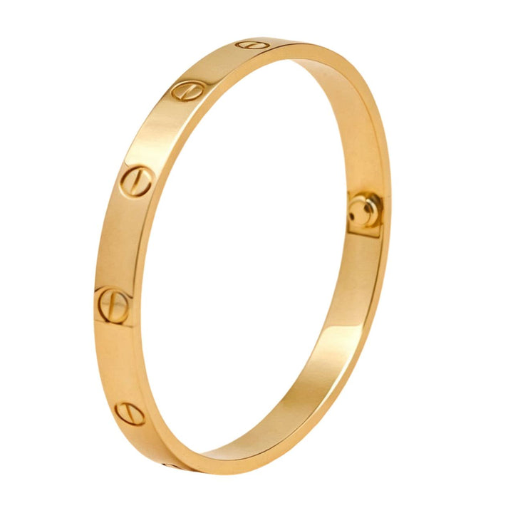 Preloved Authentic Cartier Love Bracelet Classic Model 18K Yellow Gold Size 17