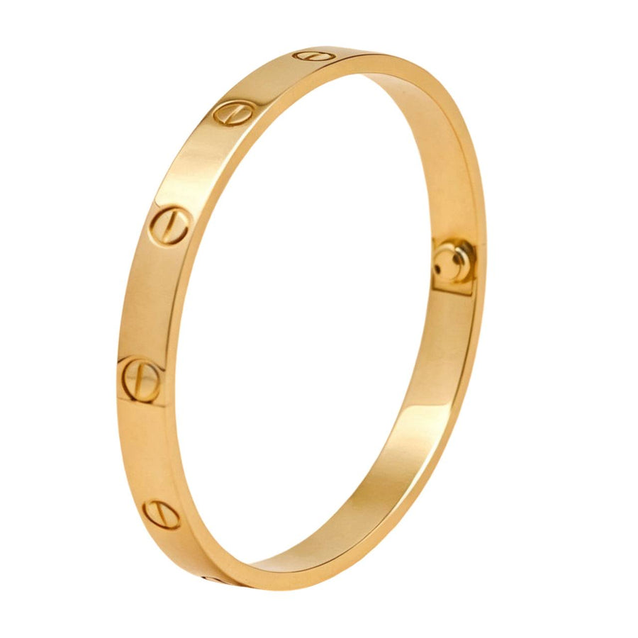 Preloved Authentic Cartier Love Bracelet Classic Model 18K Yellow Gold Size 17