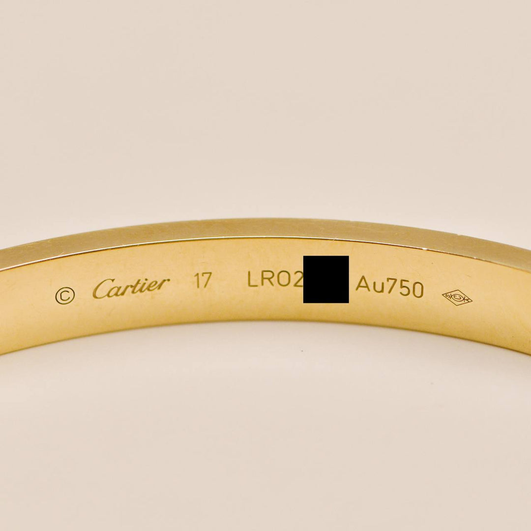 Preloved Cartier Love Bracelet Classic Model 18K Yellow Gold 