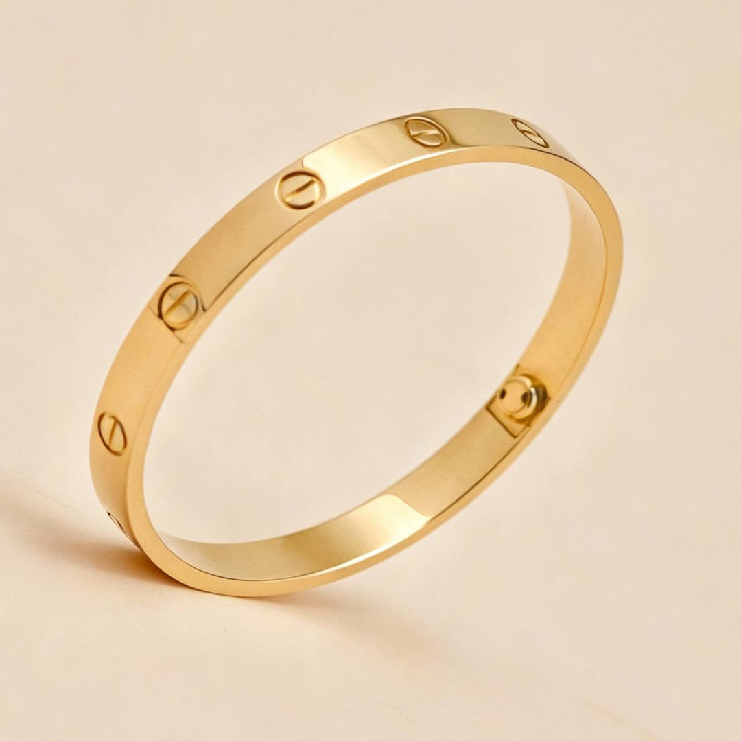 Preowned Authentic Cartier Love Bracelet Classic Model 18K Yellow Gold 