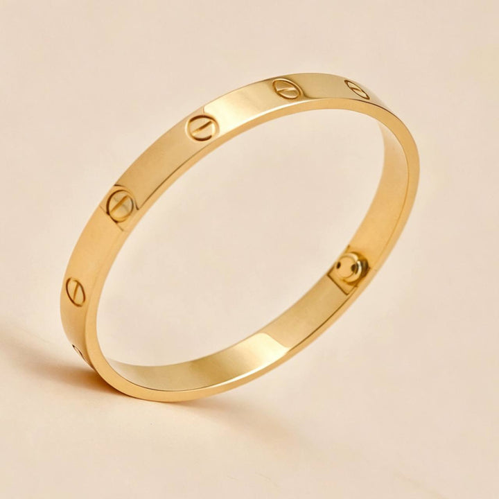 Preowned Authentic Cartier Love Bracelet Classic Model 18K Yellow Gold 