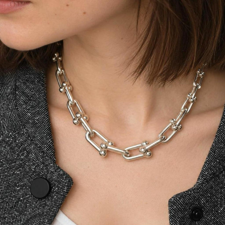 Tiffany HardWear Graduated Link Necklace in Sterling Silver