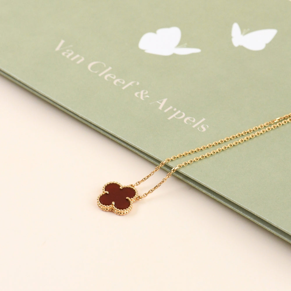 Van Cleef & Arpels Alhambra Carnelian Pendant