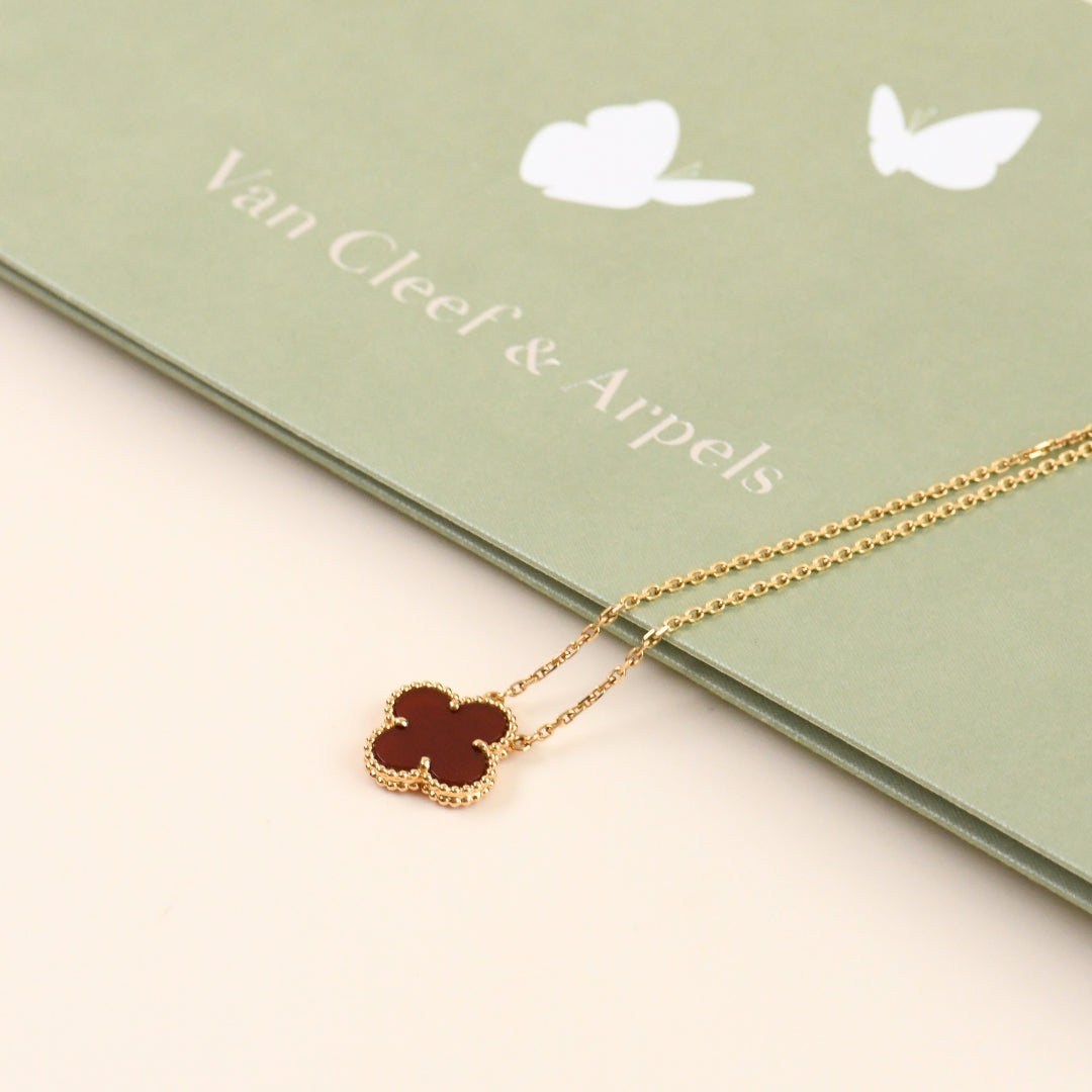 Van Cleef & Arpels Alhambra Carnelian Pendant