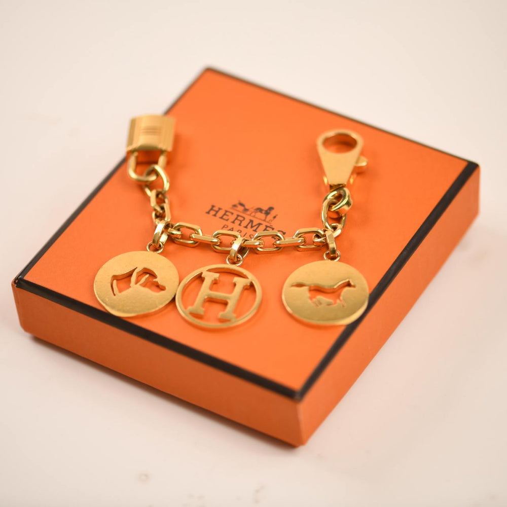 Used Hermès Breloque Olga Bag Charm Amulette with box