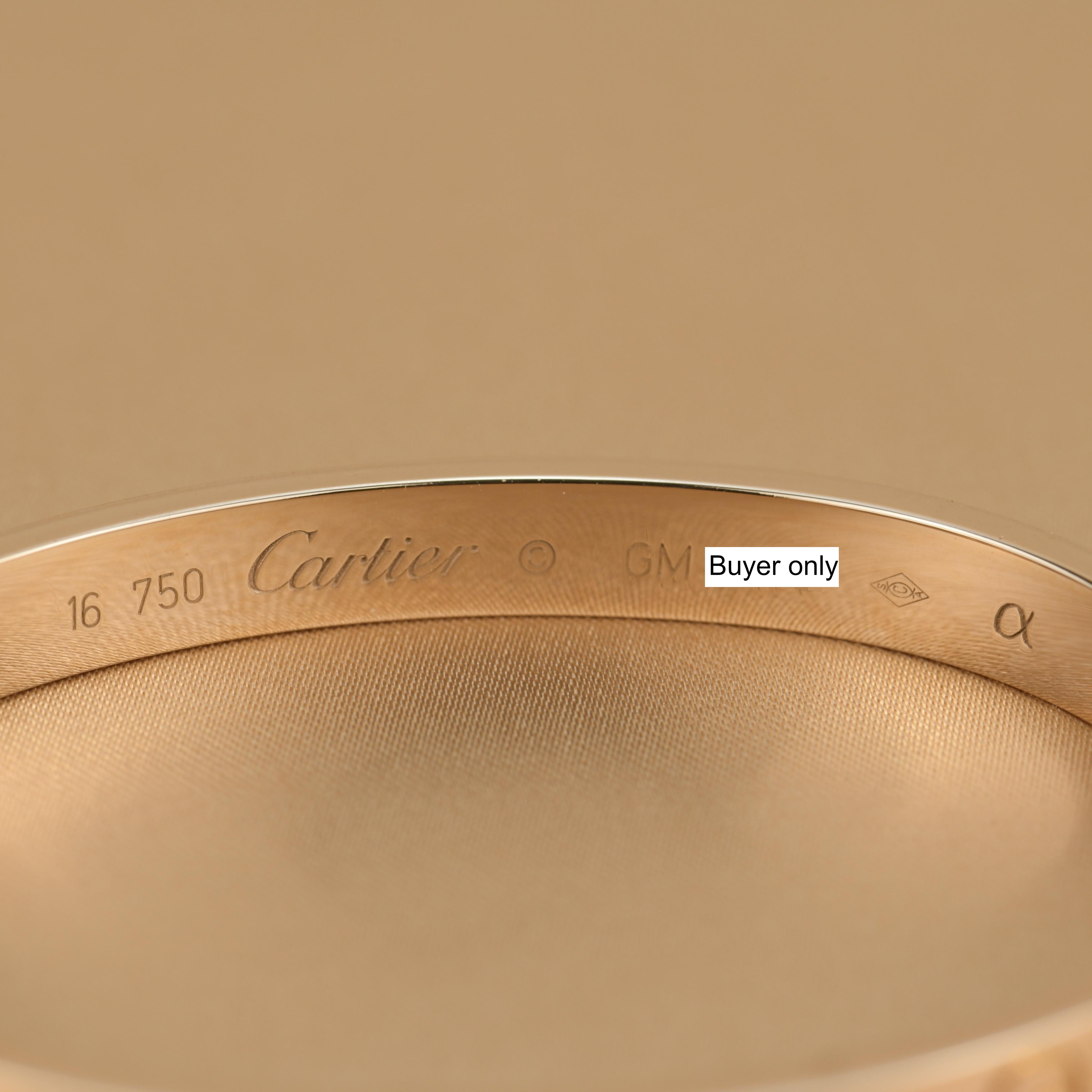 Cartier 750 clearance 16 bracelet