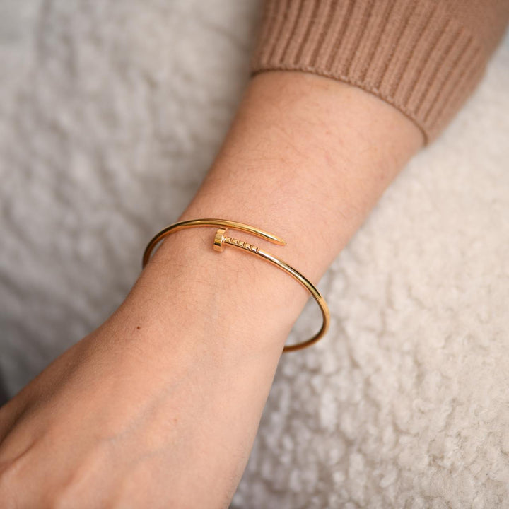 Cartier Juste un Clou Yellow Gold Small Model Bracelet Size 17