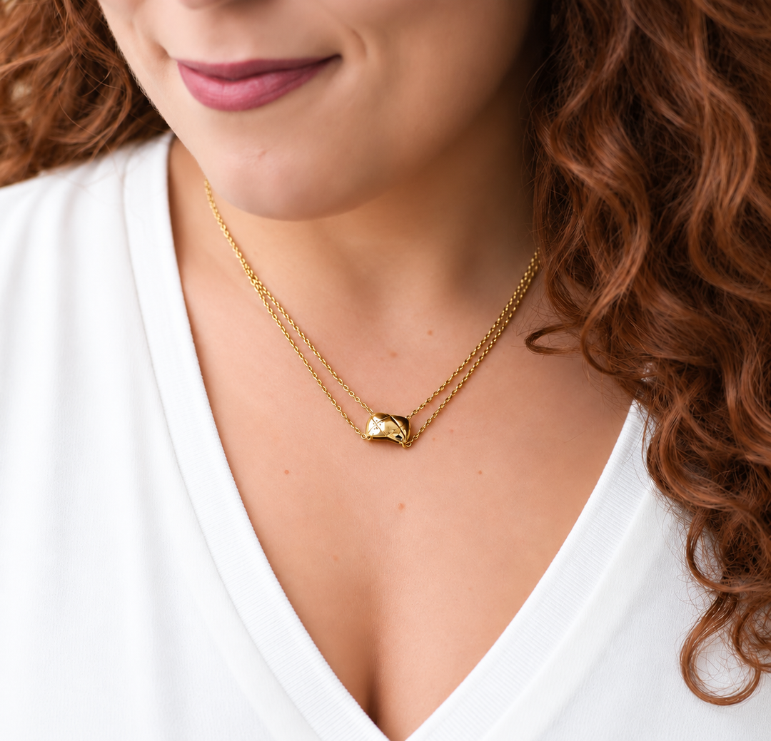 Authentic Chanel Coco Crush Necklace in 18K Yellow Gold
