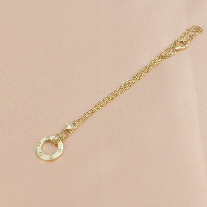Cartier Love Yellow Gold Diamond Bracelet
