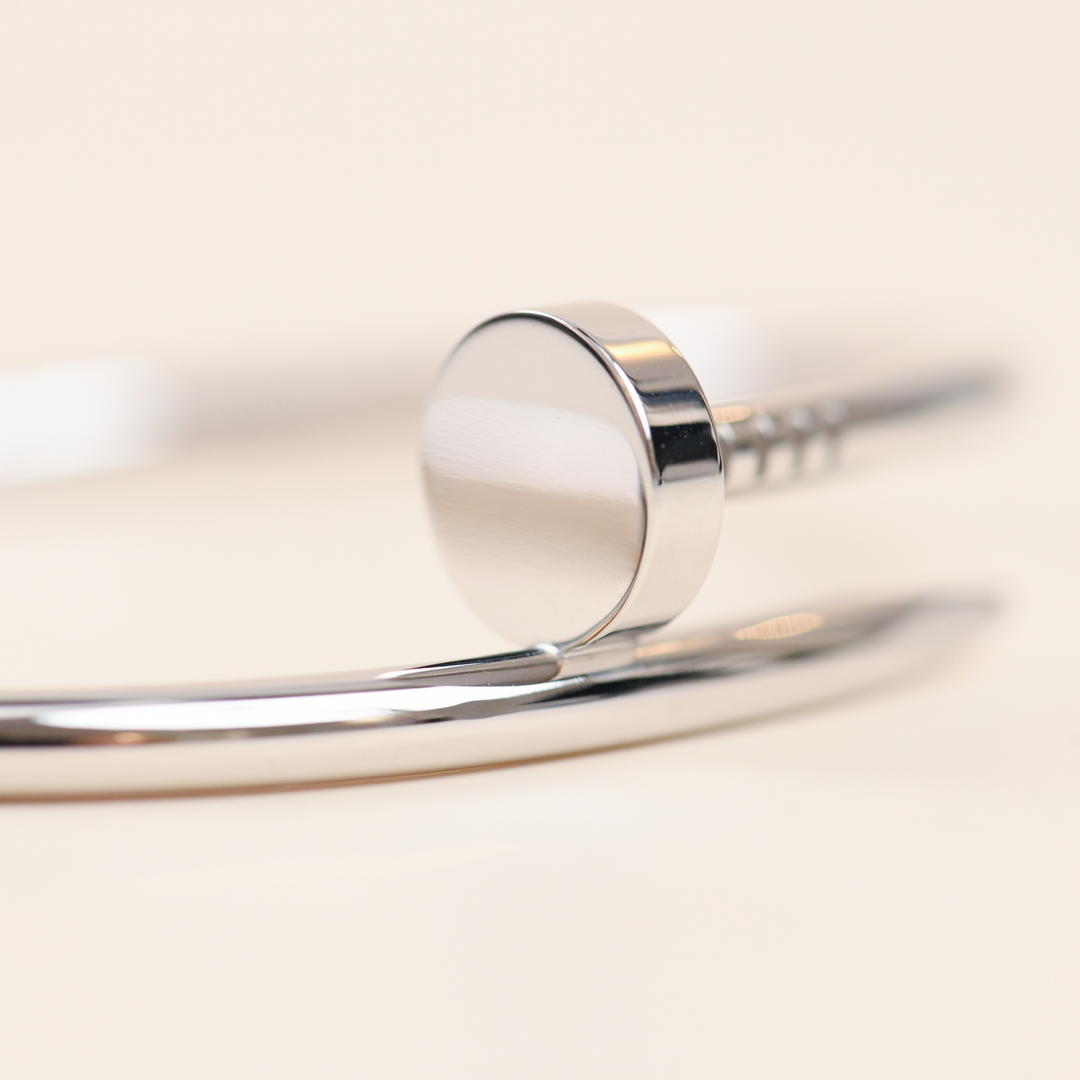 Cartier Juste un Clou Bracelet Classic Model 18K White Gold Size 18