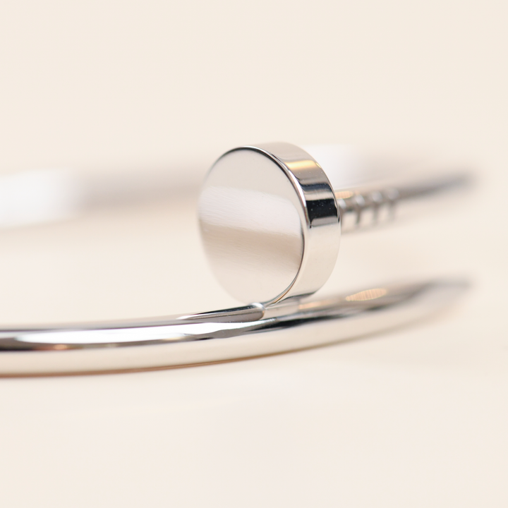 Cartier Juste un Clou Bracelet Classic Model 18K White Gold Size 18