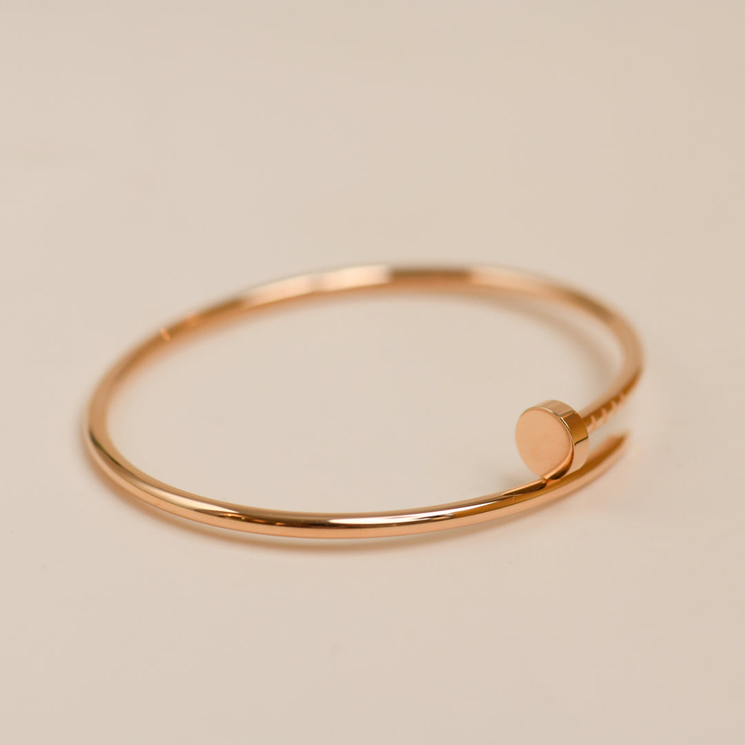 Authentic Cartier Juste un Clou Bracelet Small Model 18K Rose Gold Size 17