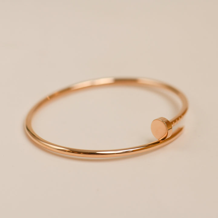 Authentic Cartier Juste un Clou Bracelet Small Model 18K Rose Gold Size 17