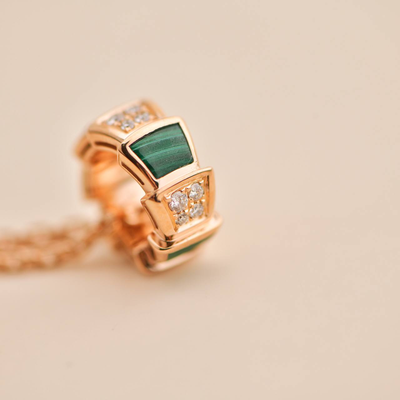 Bulgari green discount malachite cross