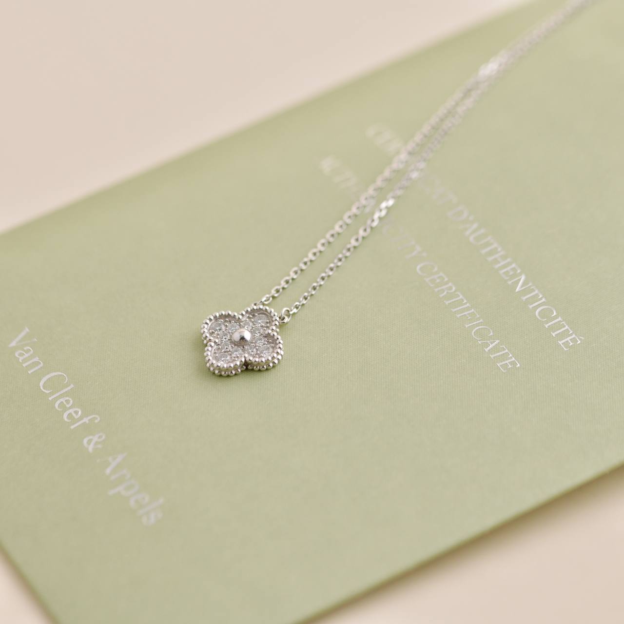 Van cleef clearance diamond necklace