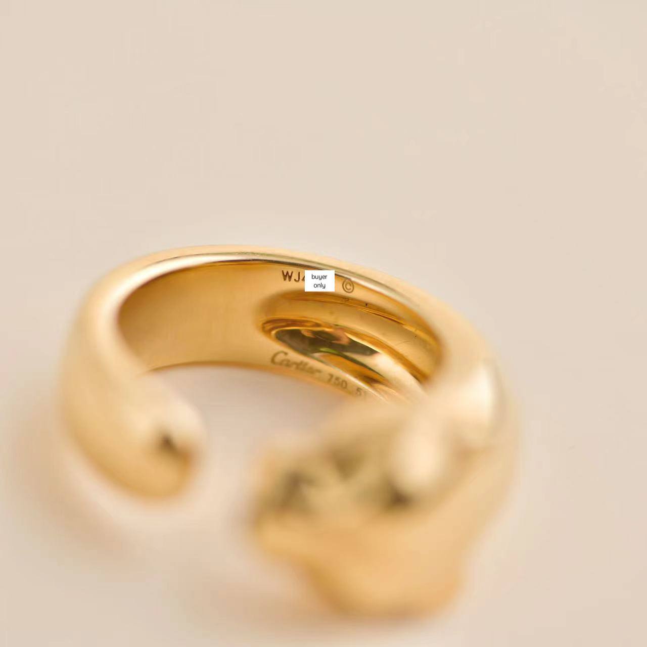 Cartier best sale ring size