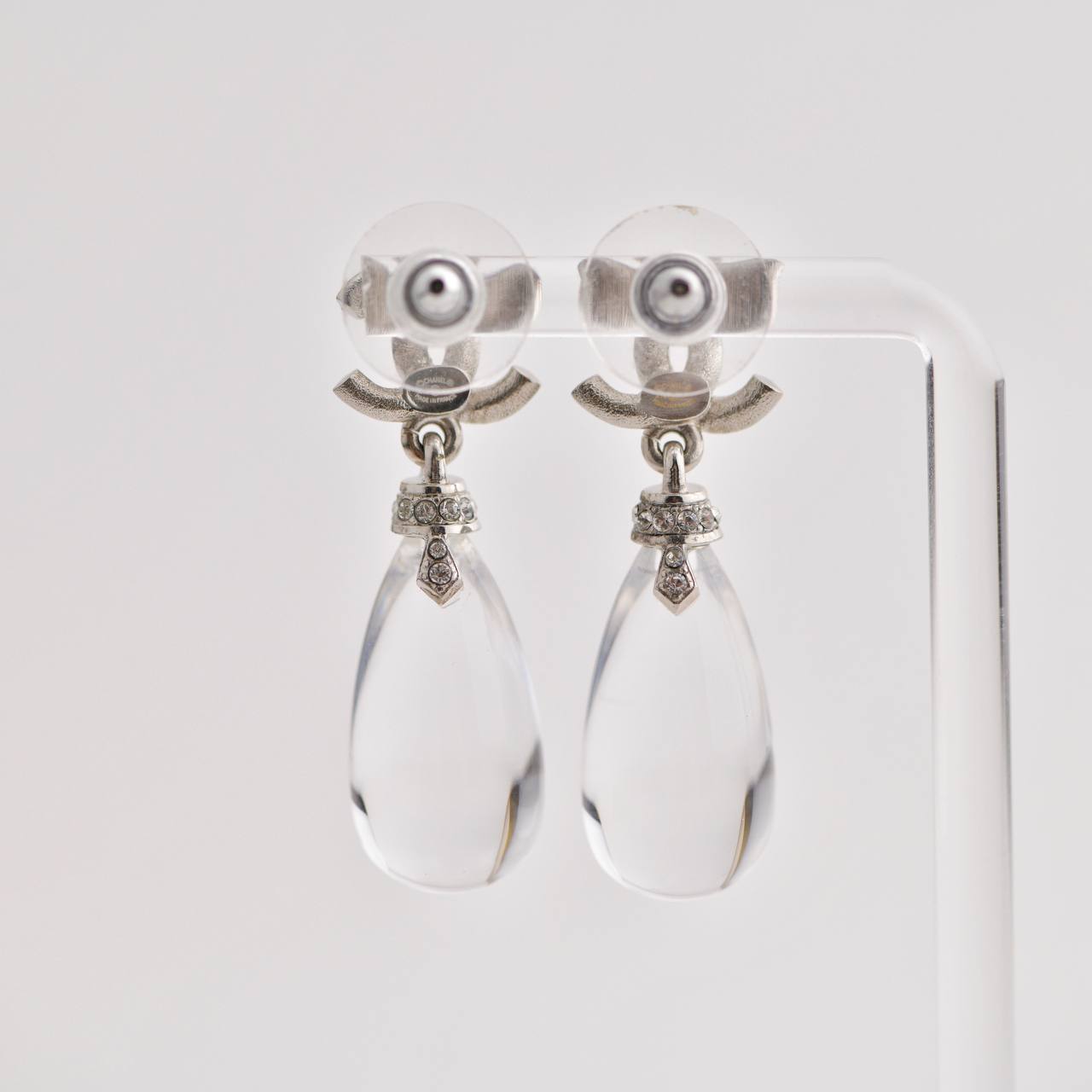 Silver sales metal earrings