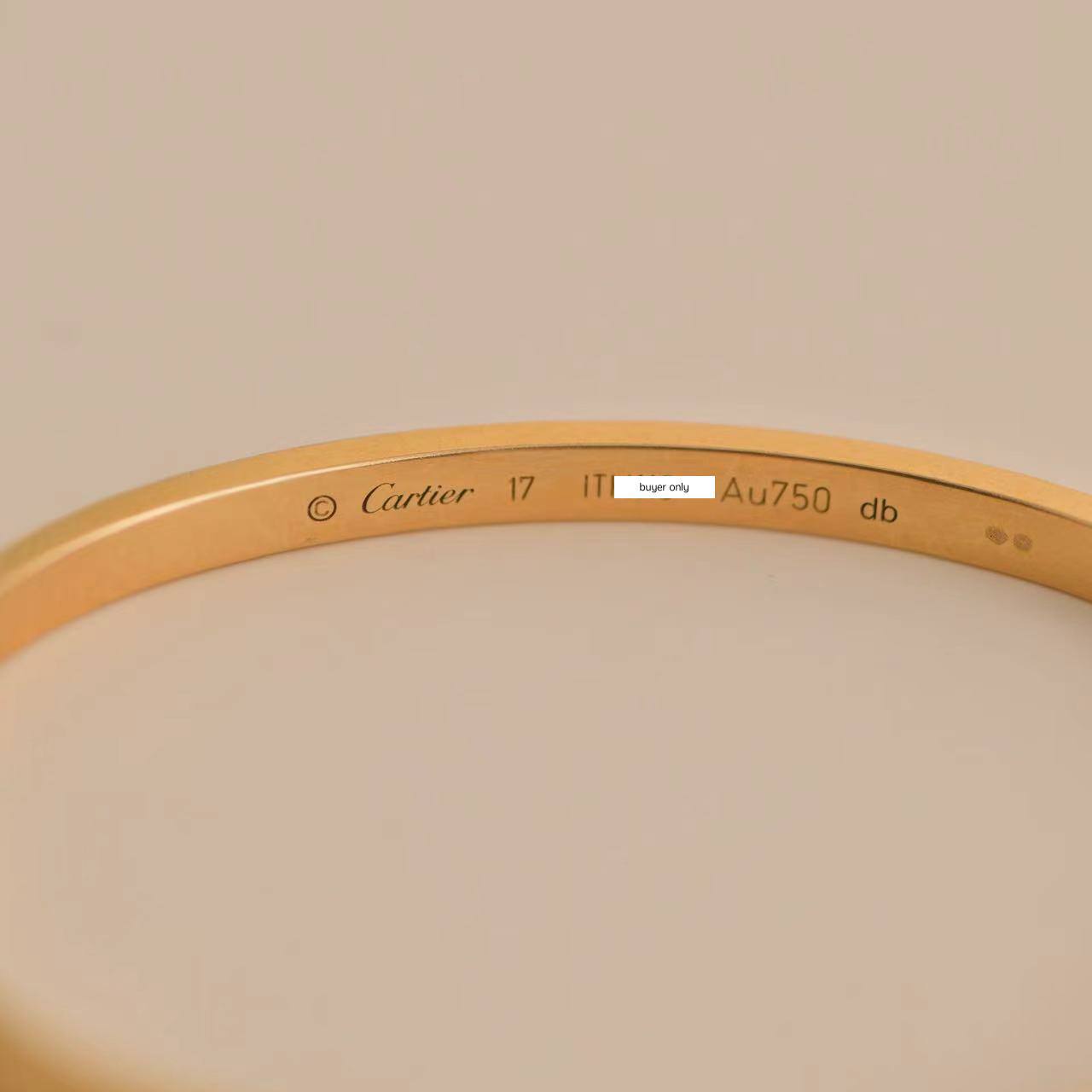 Size 17 cartier online bracelet