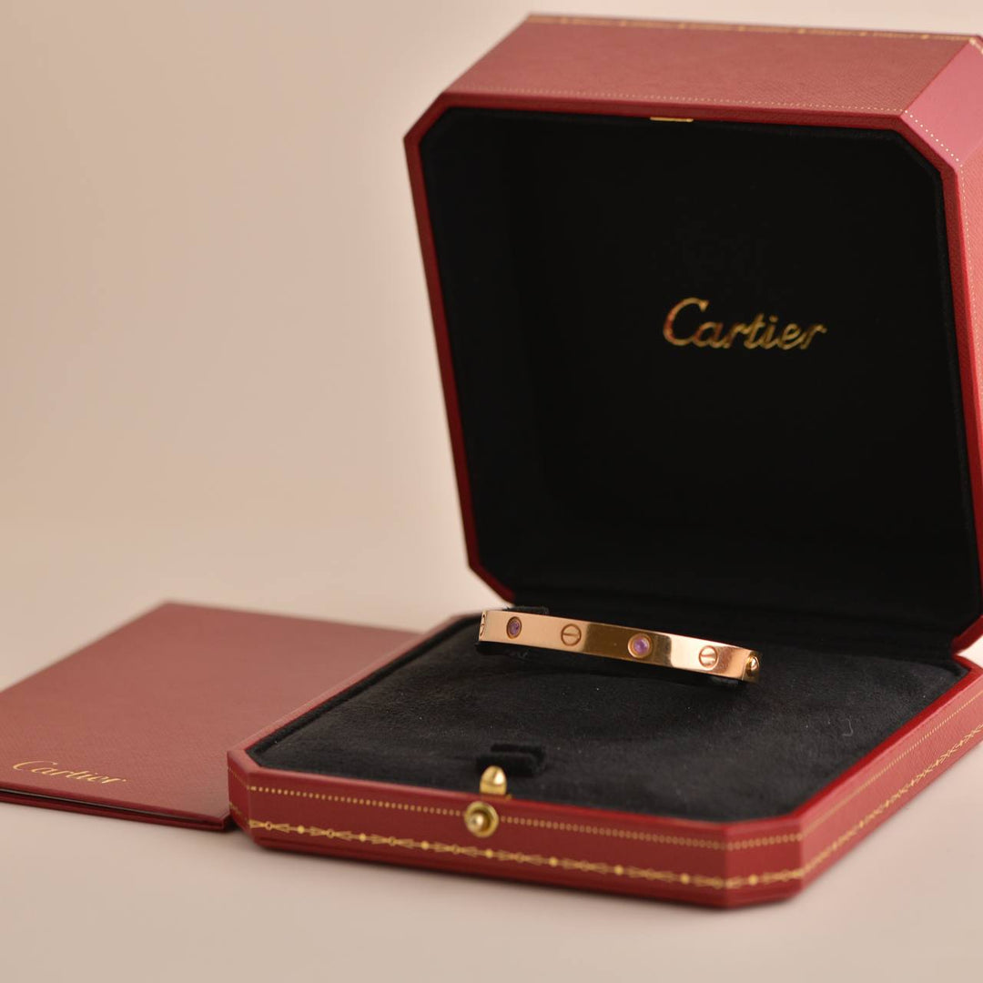 second hand cartier pink love bracelet