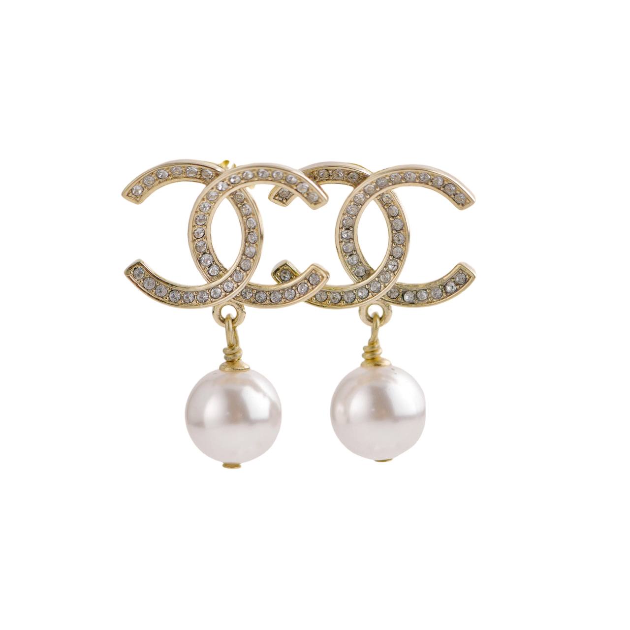 Chanel - Vintage gold CC textured earrings - 4element