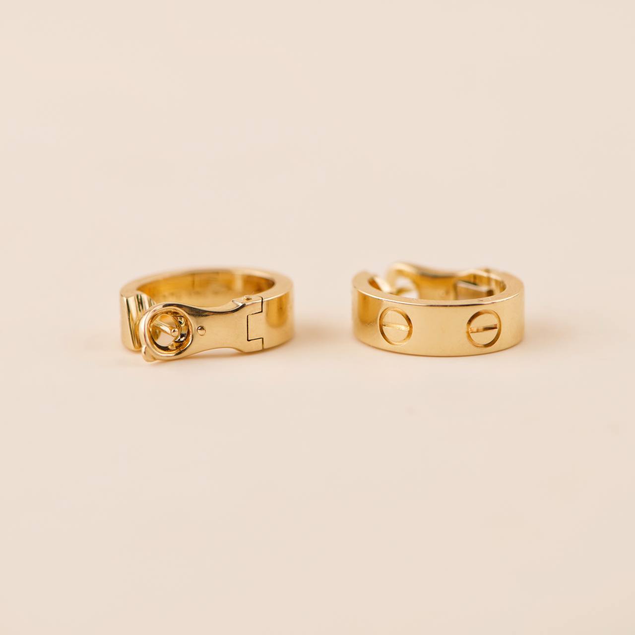 Cartier LOVE 18K Yellow Gold Earrings – Dandelion Antiques