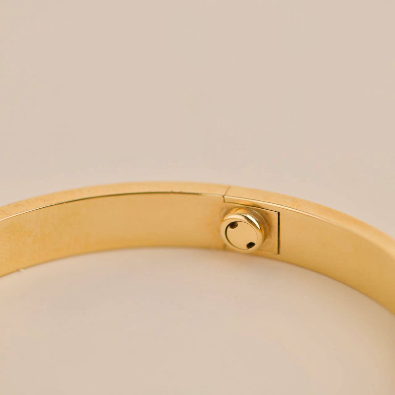 Cartier Love Bracelet 18K Yellow Gold Size 18 Dandelion Antiques