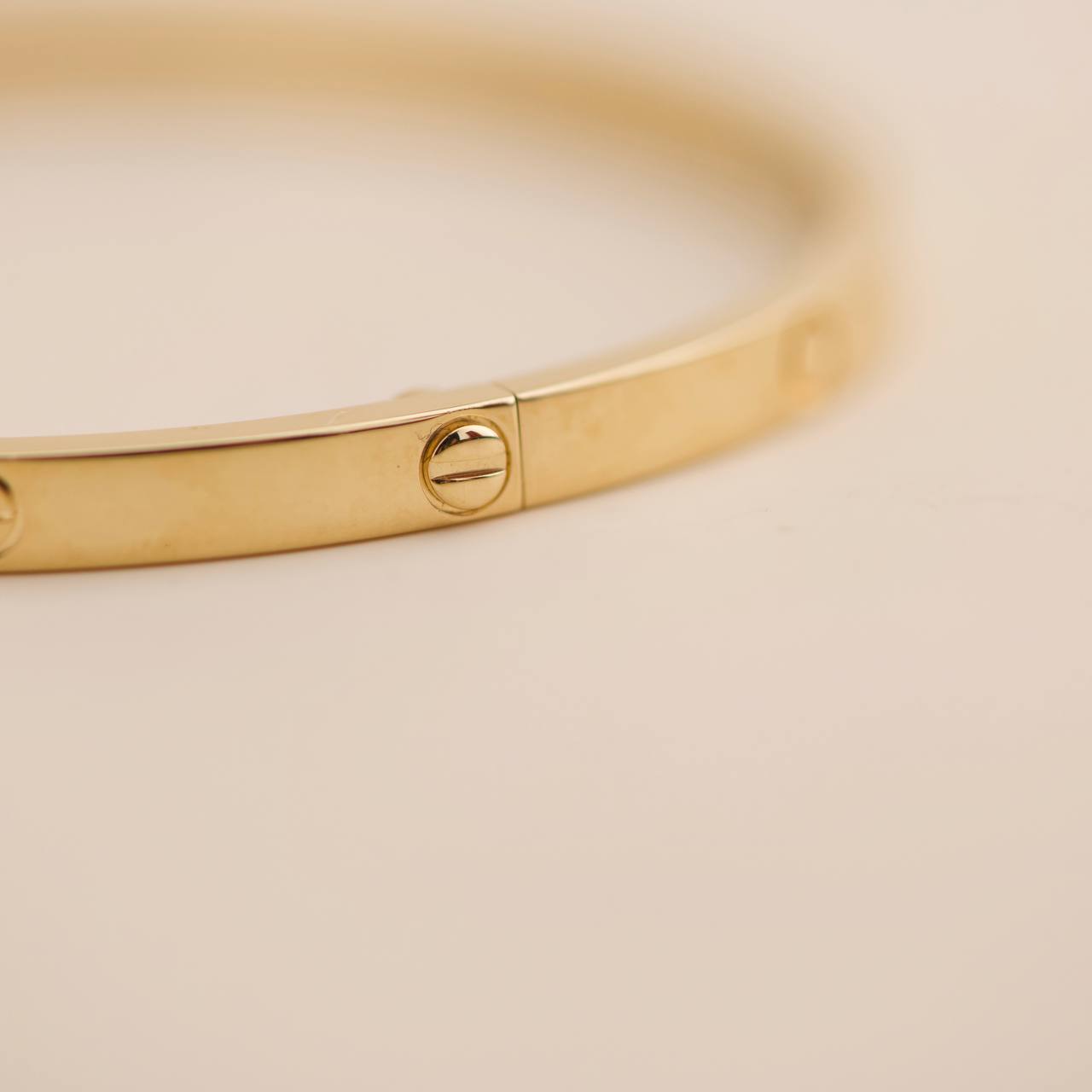 Cartier Love Bracelet Small Model 18K Yellow Gold Size 17