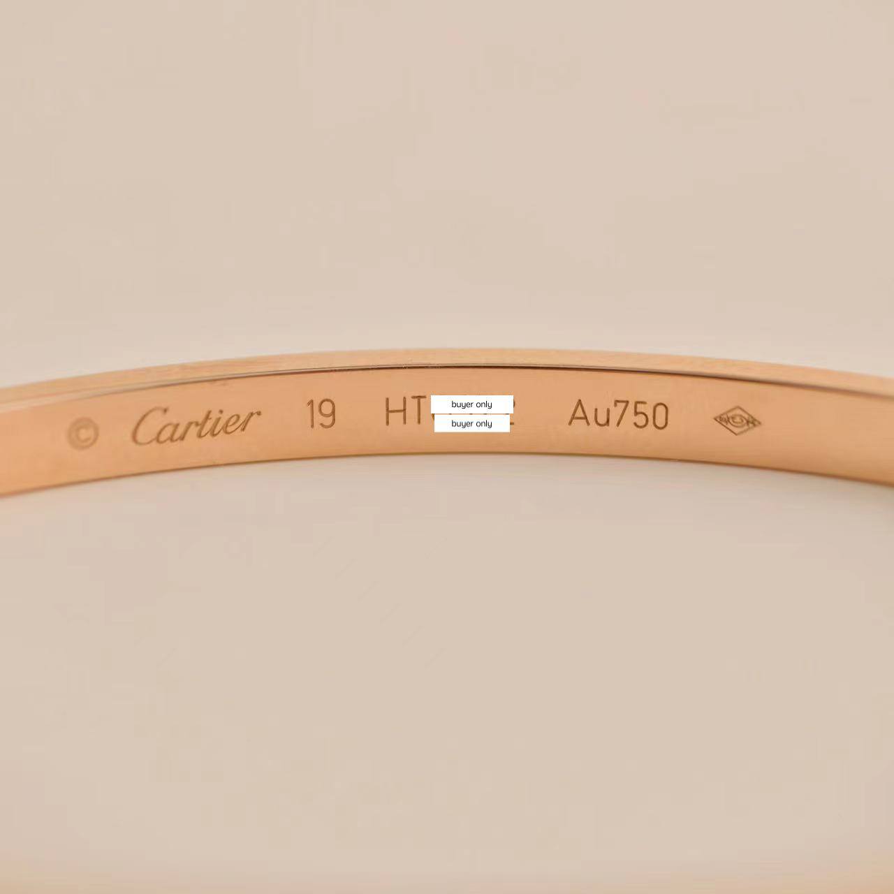 Cartier love sales bracelet width