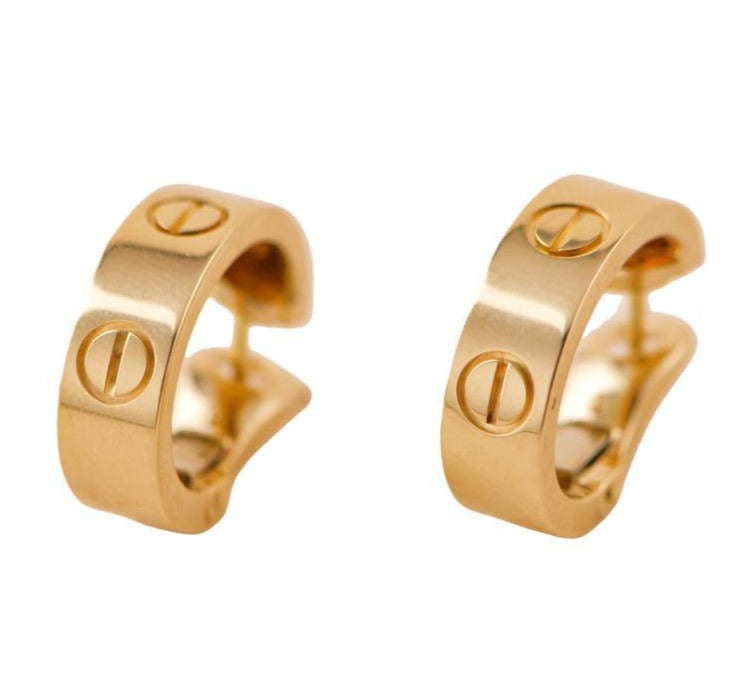 Cartier LOVE 18K Yellow Gold Earrings