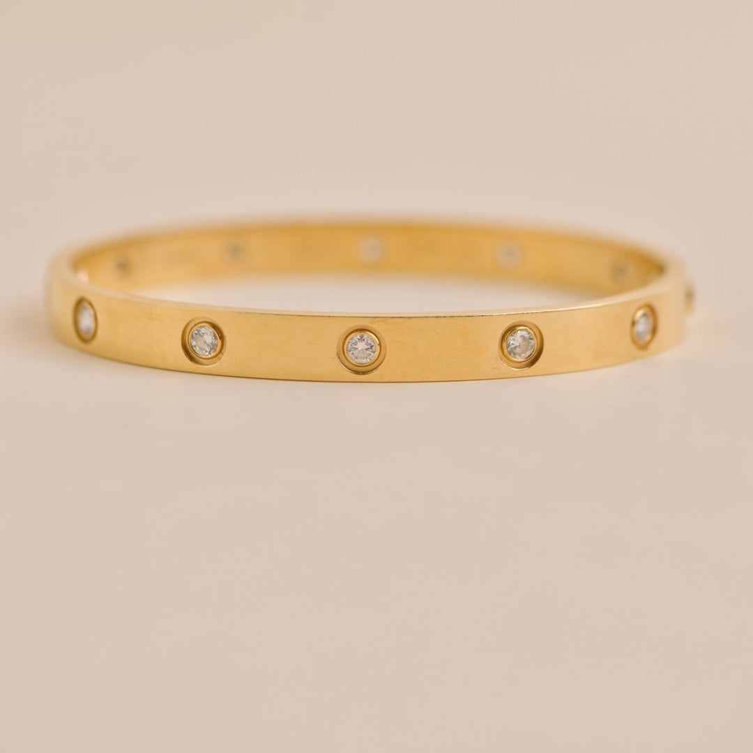 cartier 10 diamond love bracelet bangle