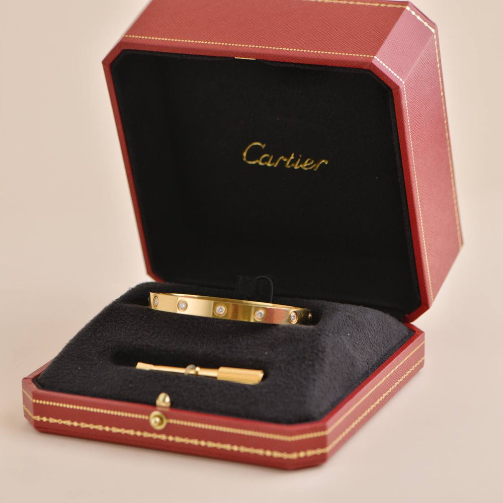 cartier 10 diamond love bracelet second hand