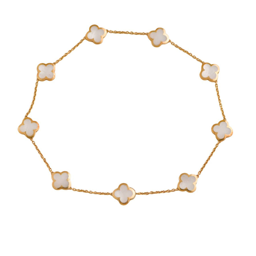 van cleef pure alhambra mother of pearl necklace