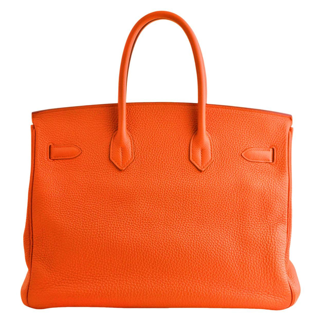 Hermès Orange H Togo Leather Birkin 35