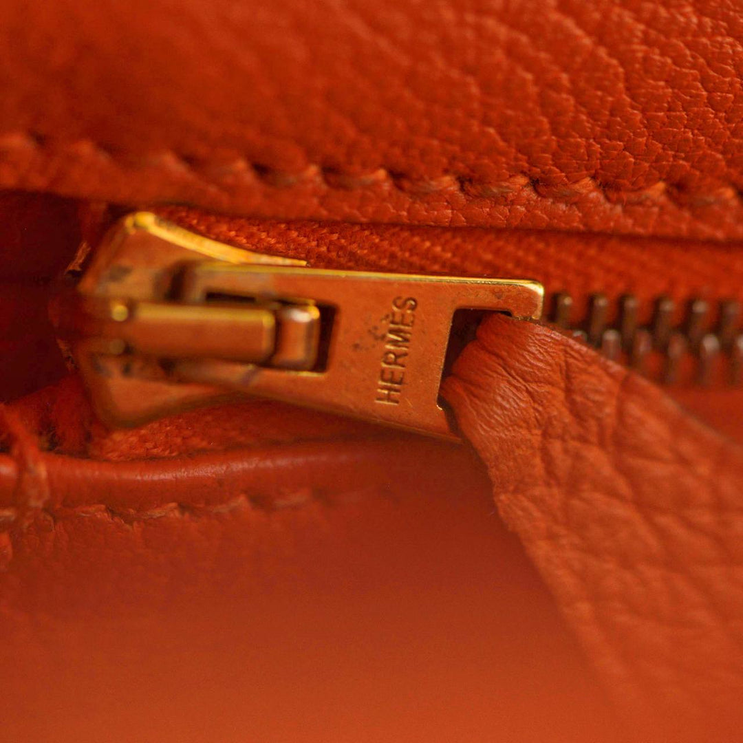 Hermès Orange H Togo Leather Birkin 35cm with Gold Hardware