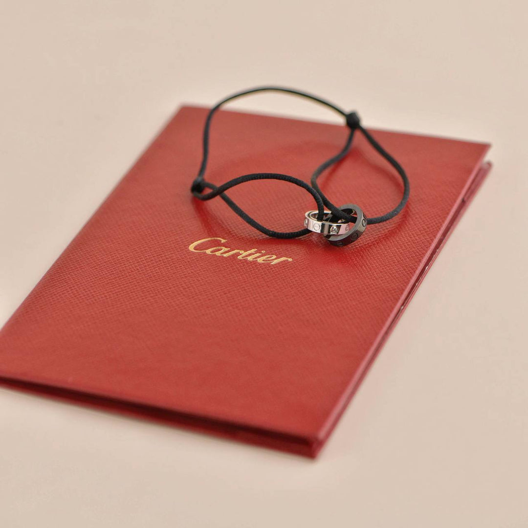 Cartier LOVE Black Silk Cord Bracelet