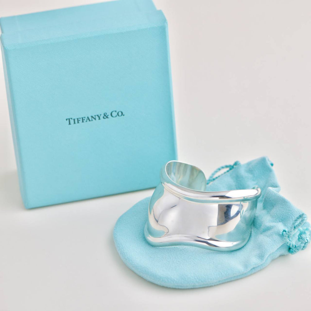 Tiffany bond cuff bracelet in silver with box